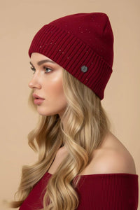 Joseph Ribkoff - Sequined Knit Beanie