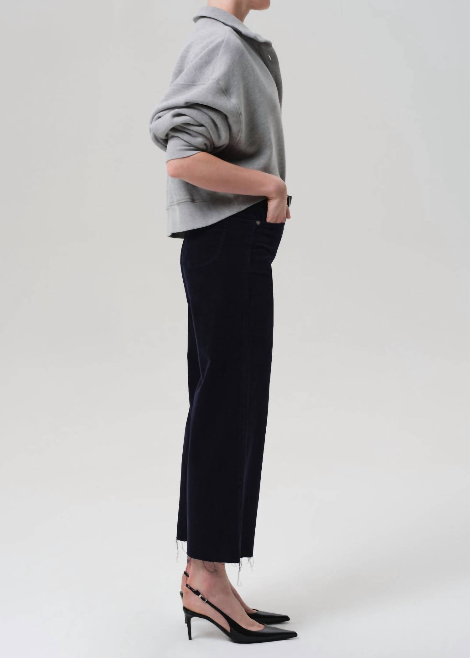 Citizens Of Humanity - Lyra Wide Leg Crop Corduroy Jeans
