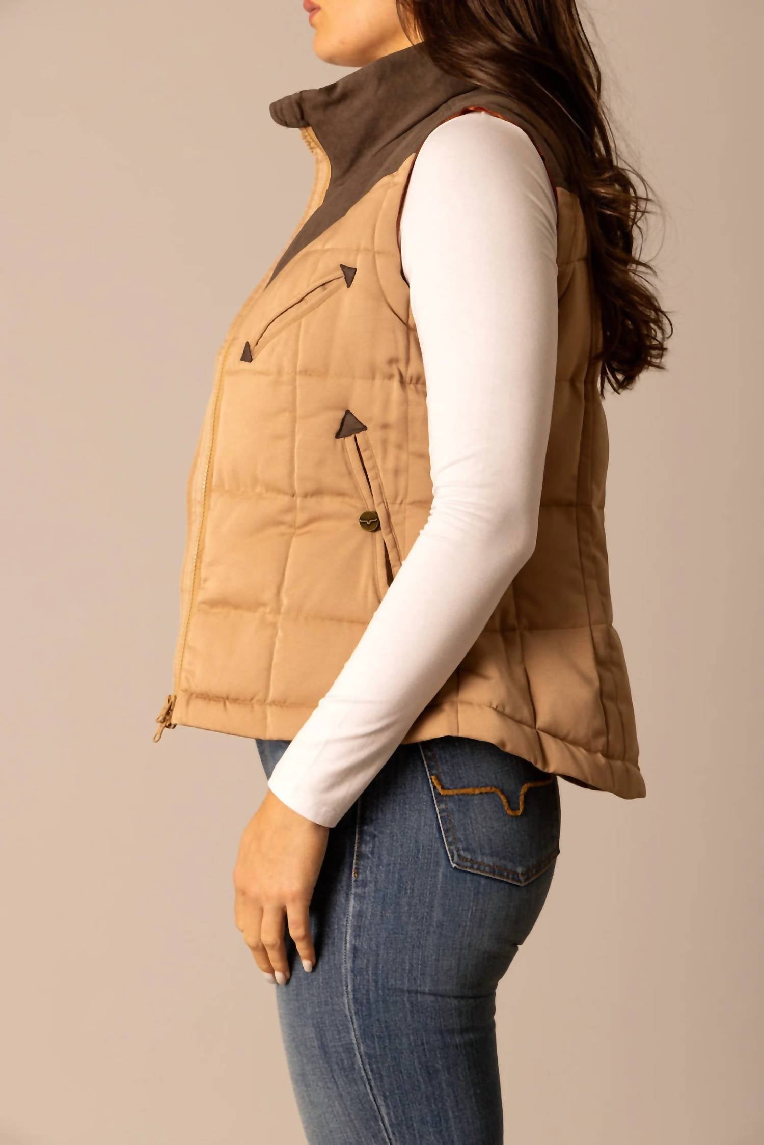 Kimes Ranch Lenora Vest in coffee - women's jacket - alternate view