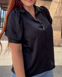 Skies Are Blue - Francesca Button Down Blouse