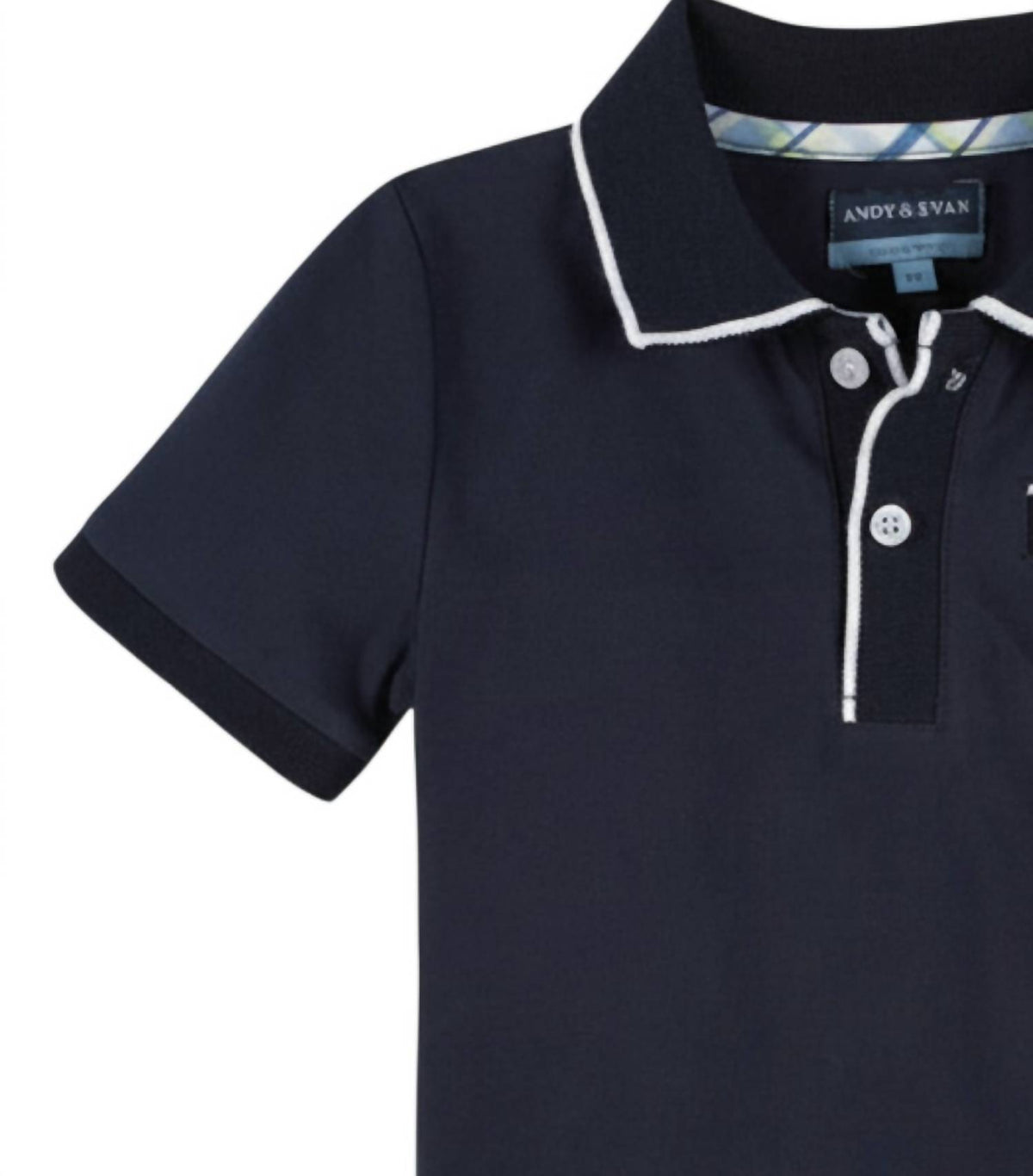 Andy & Evan - Kids Polo Tee With Ribbing