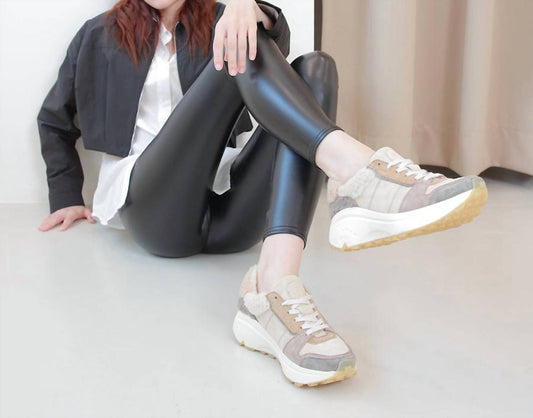 Bussola - Women's Brande Furry Laceup Sneakers