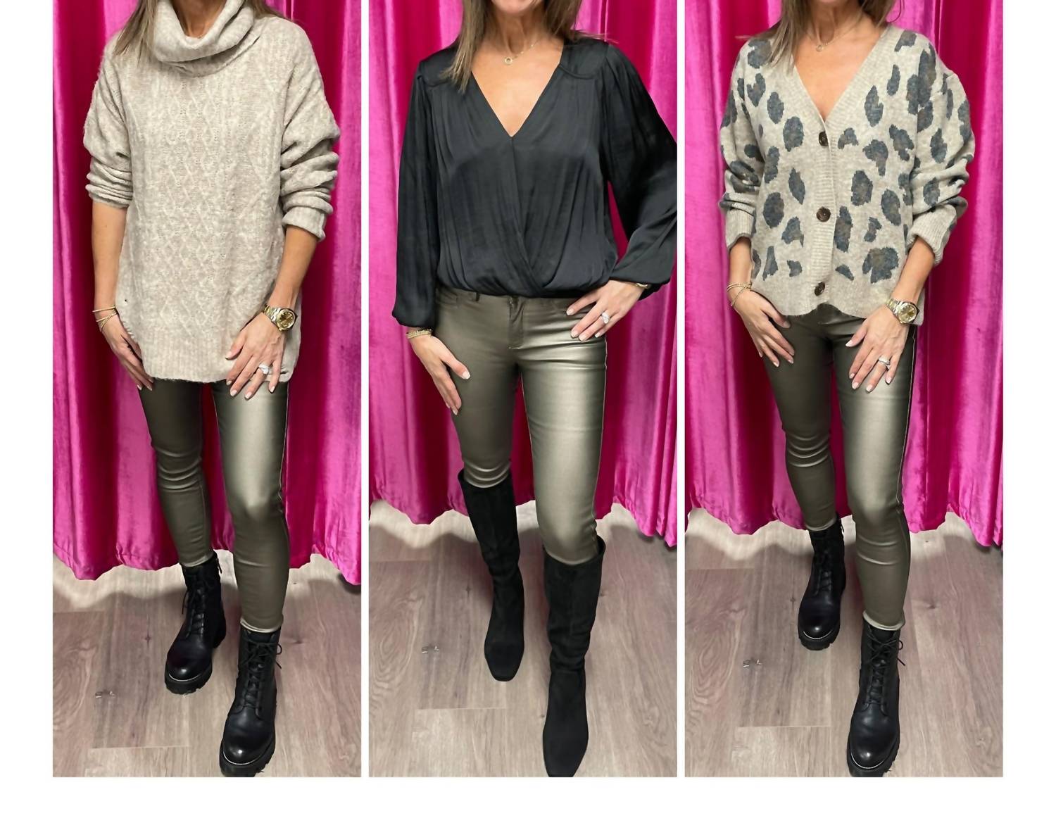 Cheri Coated Skinny Jeans