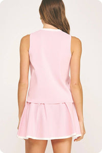 Strut & Bolt - Button Down Knit Vest Top