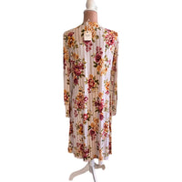 And The Why - Boho-Chic Floral Stripe Longline Kimono Duster
