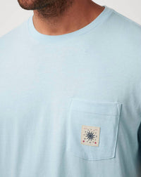 TravisMathew Euro Trip Short Sleeve Tee in cory blue - men's t-shirt - view 6