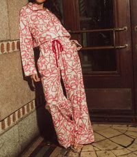 Kilo Brava - Flannel Collection Crop Top Long Pj Set