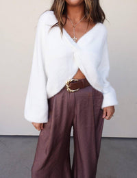 Cozy Co. - Twist Front Sweater