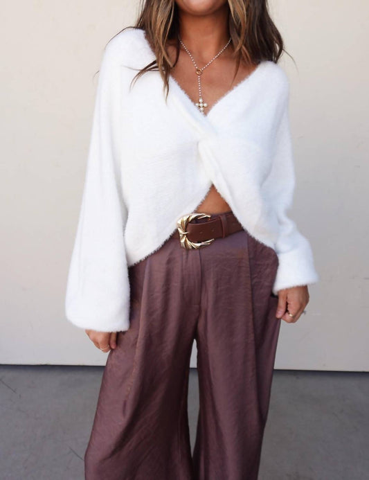 Cozy Co. - Twist Front Sweater