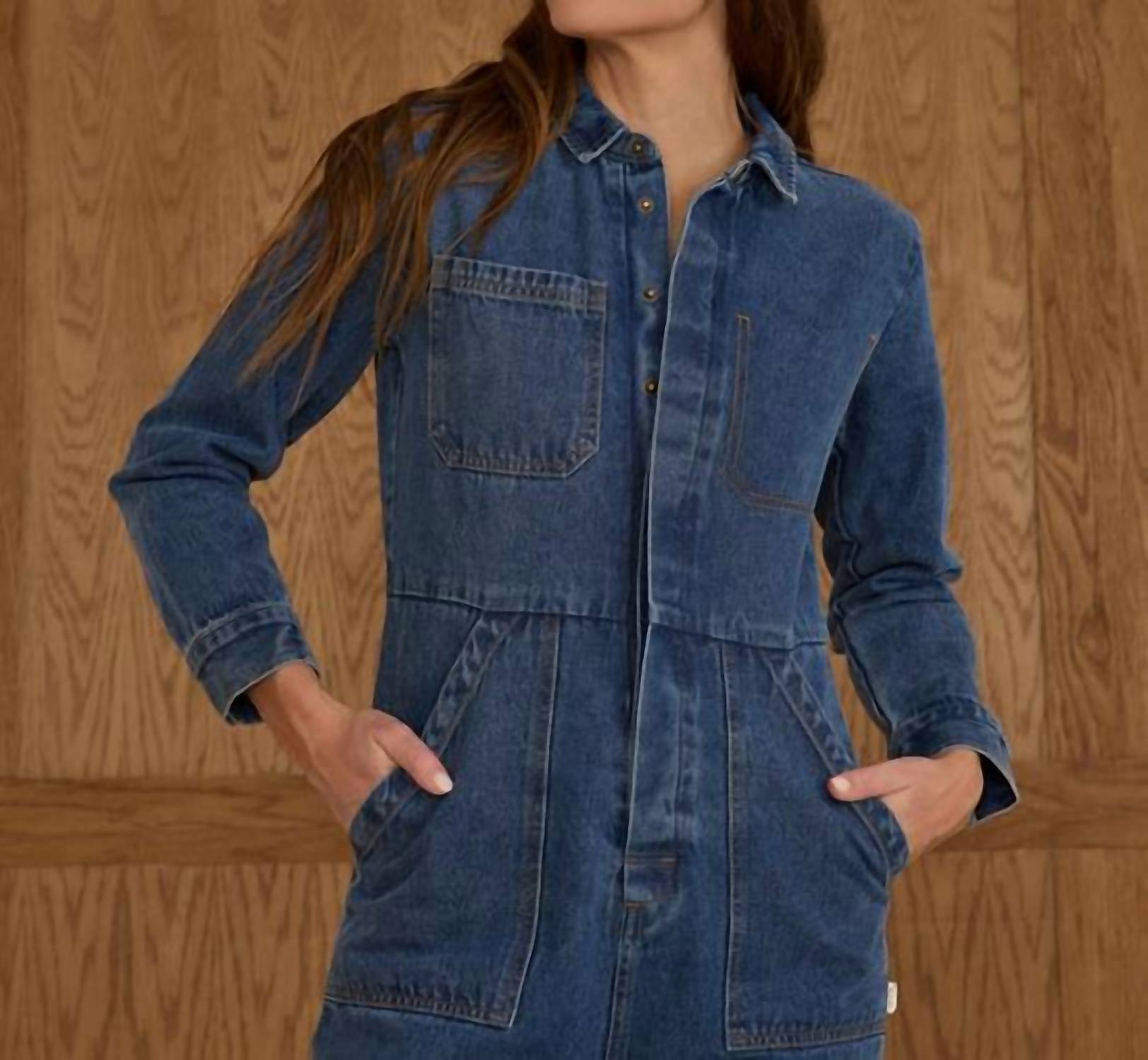 Rylee + Cru - Long Sleeve Coverall Jumpsuit