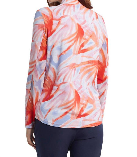 Tribal - PERFORMANCE MOCK NECK LONG SLEEVE TOP