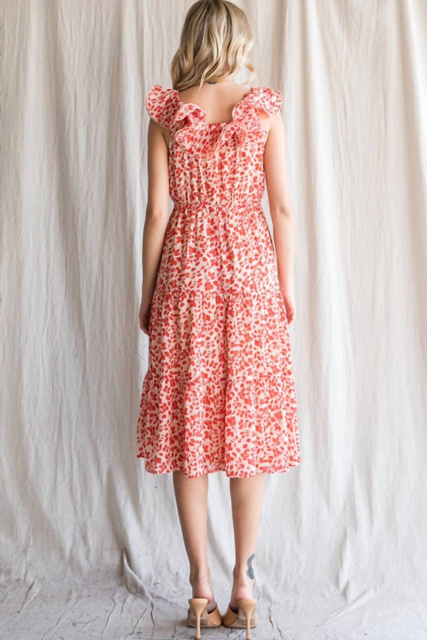 Jodifl - Scrunchie Shoulder Midi Dress