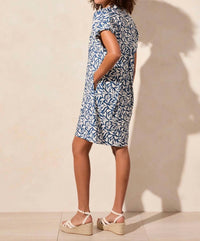 Tribal - Notch Neck Shift Dress