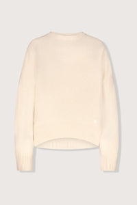 Loulou de Saison Anton Crew Cashmere Sweater in light pink - women's sweater - view 4