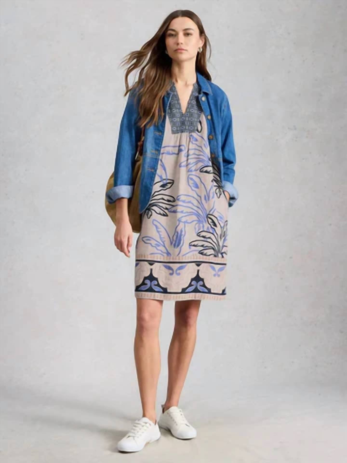 White Stuff - Ash Linen Mini Dress
