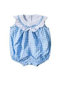 Mint Magnolia - Baby Girl's Charlotte Scalloped Bubble Onesie