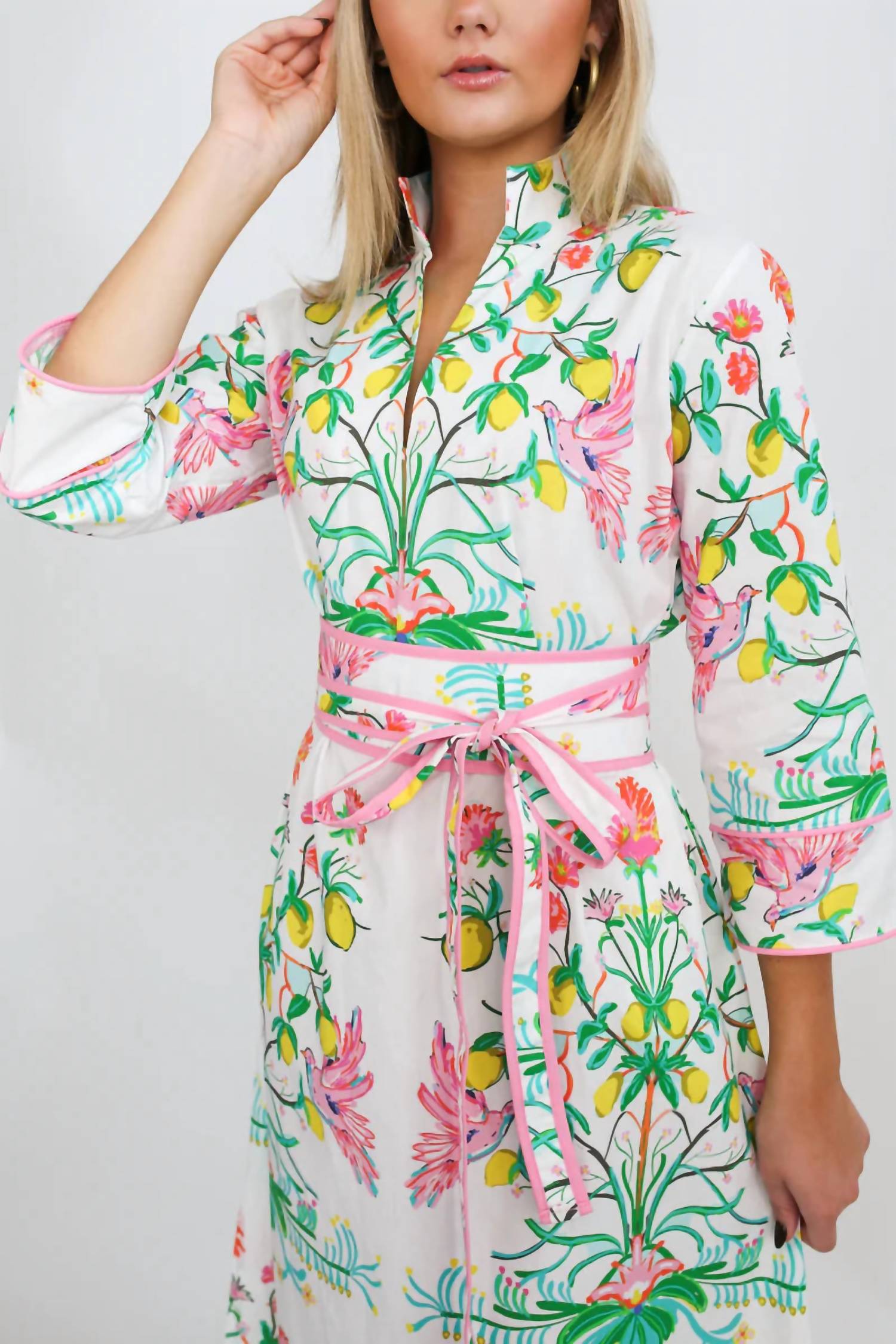 House Of Mbr - Lemon Soiree Bouvier Maxi Dress