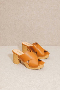 Miim - Women's Cora Crisscross Platform Clog Sandal