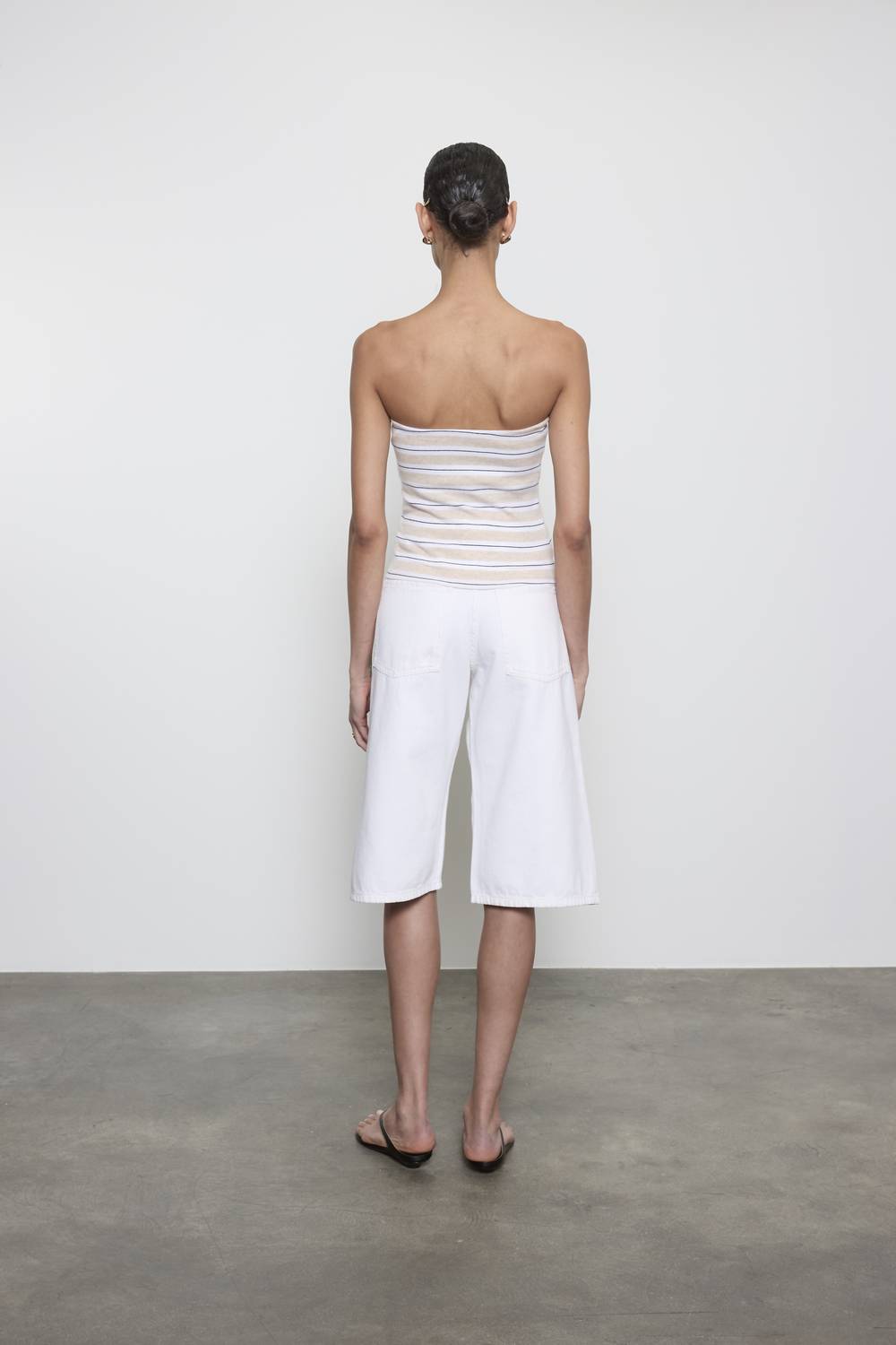 Enza Costa - COTTON STRIPE CLASSIC BANDEAU TOP