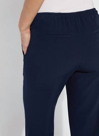 Lysse Women's Genevieve Drawstring Trouser in true navy - women's pants - view 4