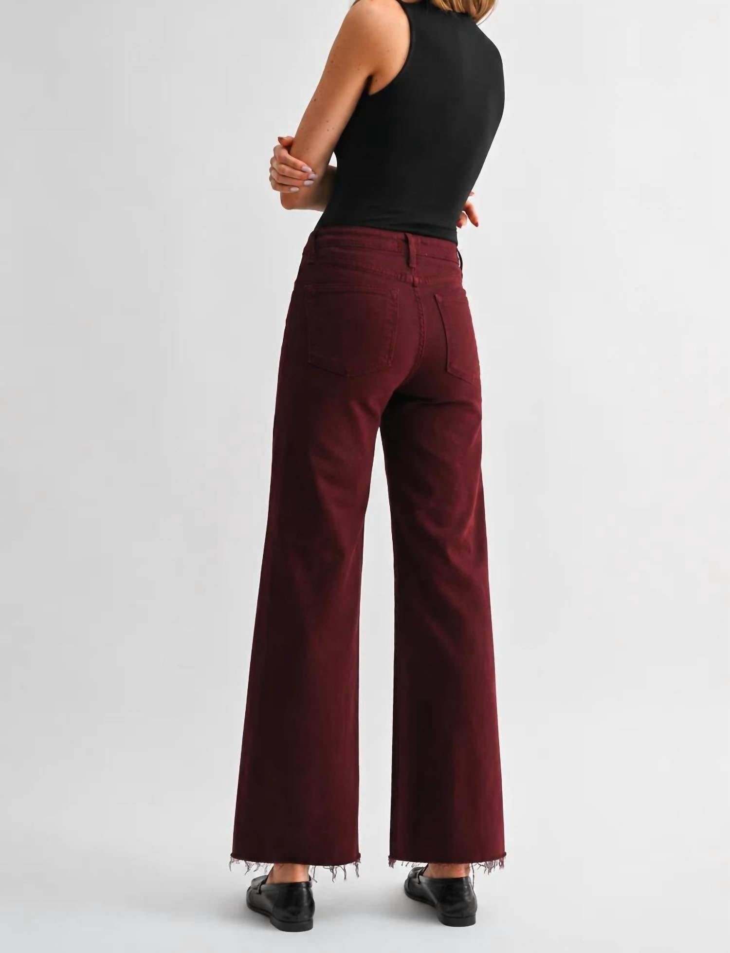 Letter To Juliet - Mulberry Wide Leg Denim Jeans