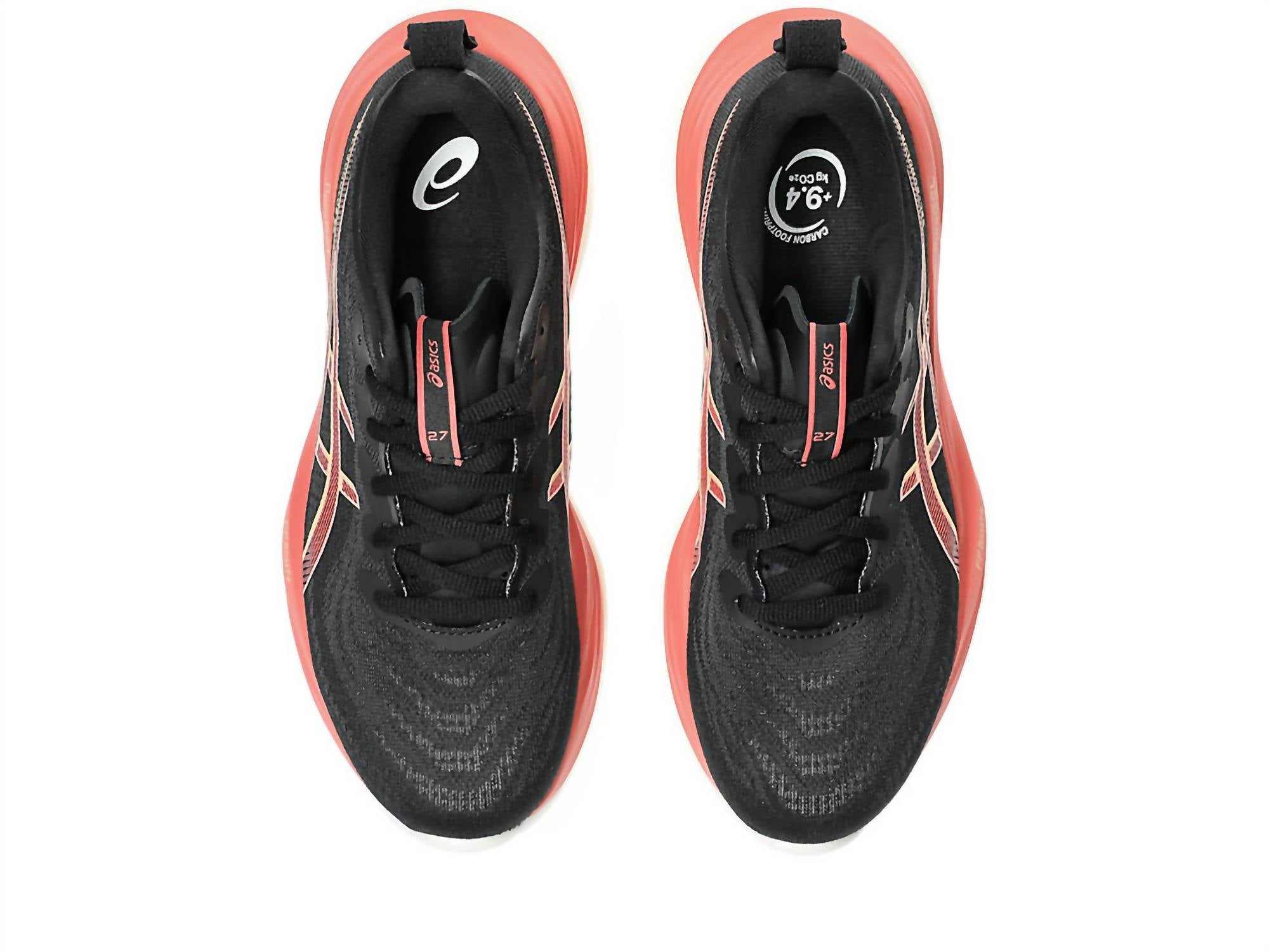 ASICS Women's Gel-cumulus 27 Running Shoes in black orange glow - women's shoe - view 4