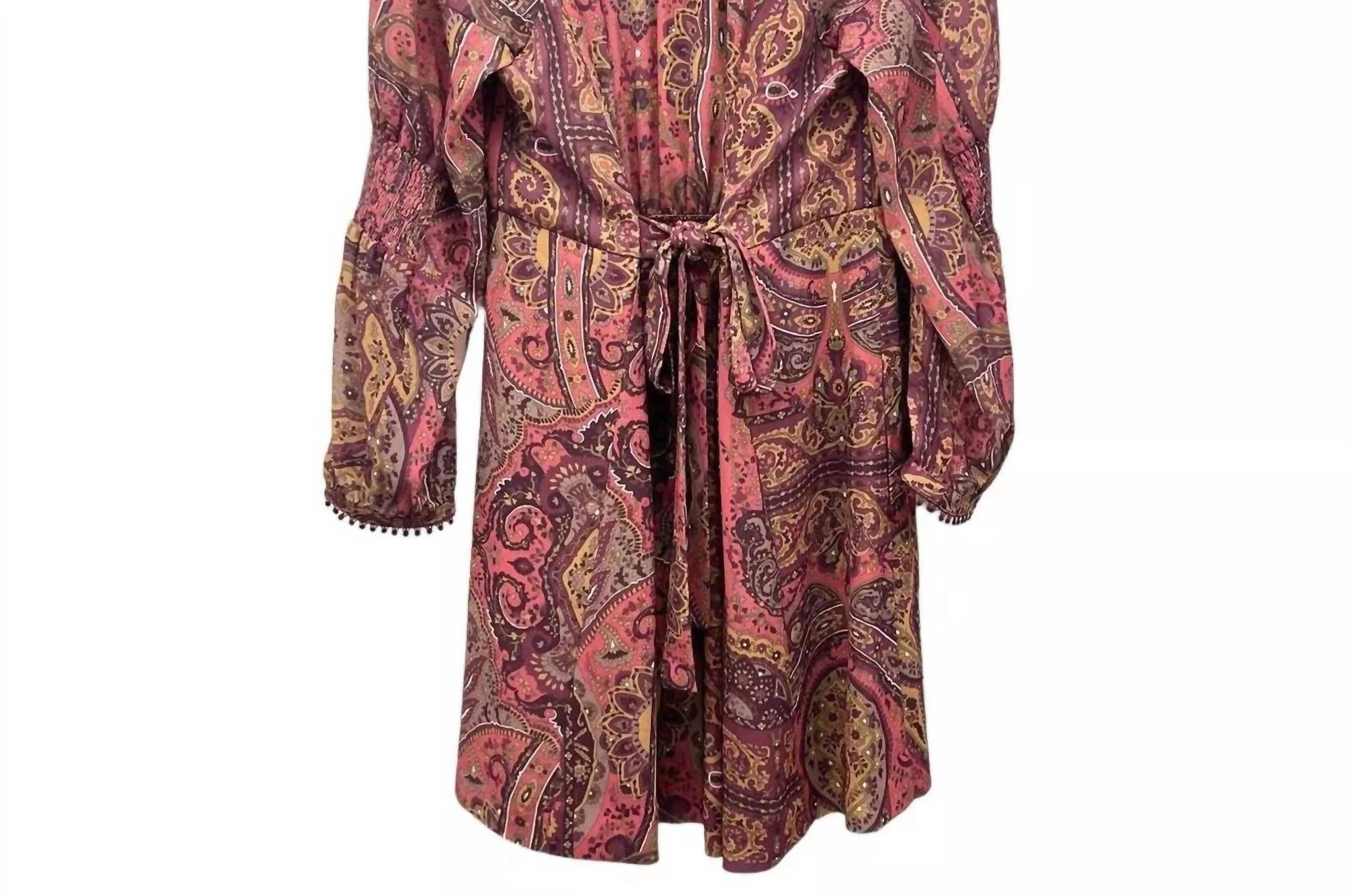 Tiny - Odetta Vintage Inspired Print Mini Dress