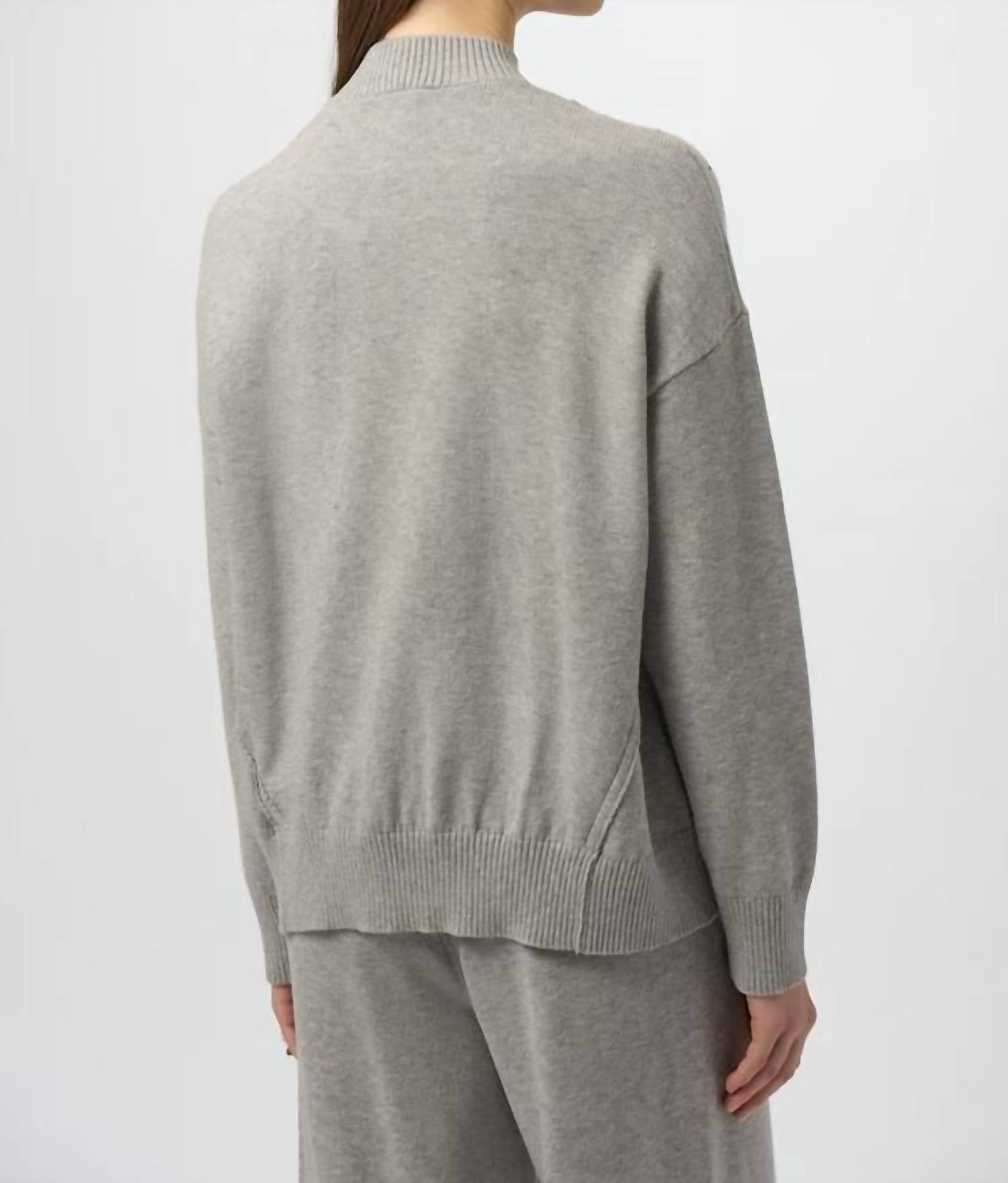Joseph Ribkoff - Rhinestone Mock Neck Pullover Sweater