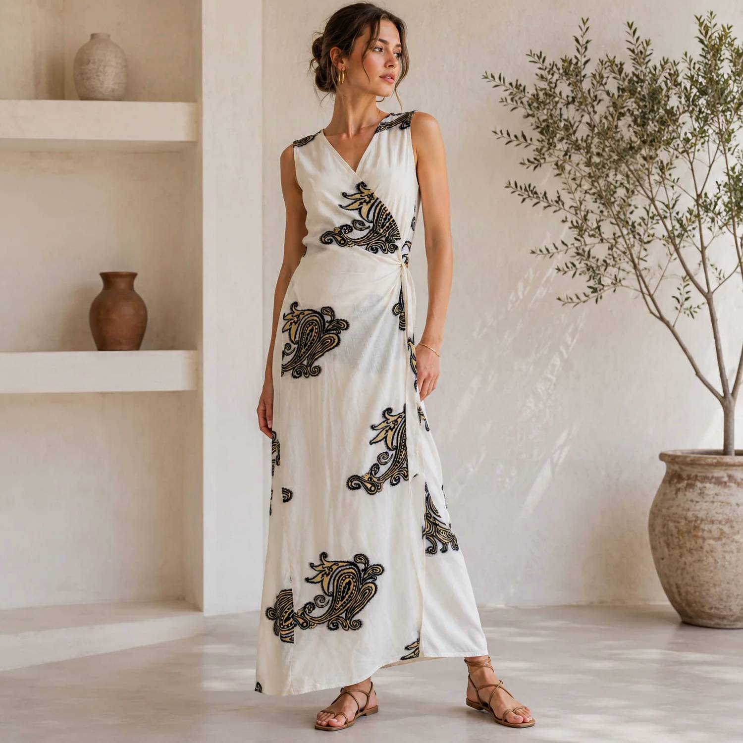 Mystery Resort - Valora Wrap Maxi Dress