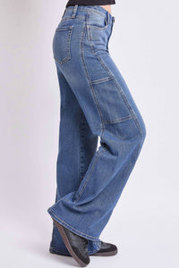 Ymi - Junior High Rise Wide Leg Jeans