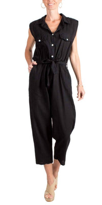GIGI MODA La Tela Jumpsuit in black - women's pants - alternate view