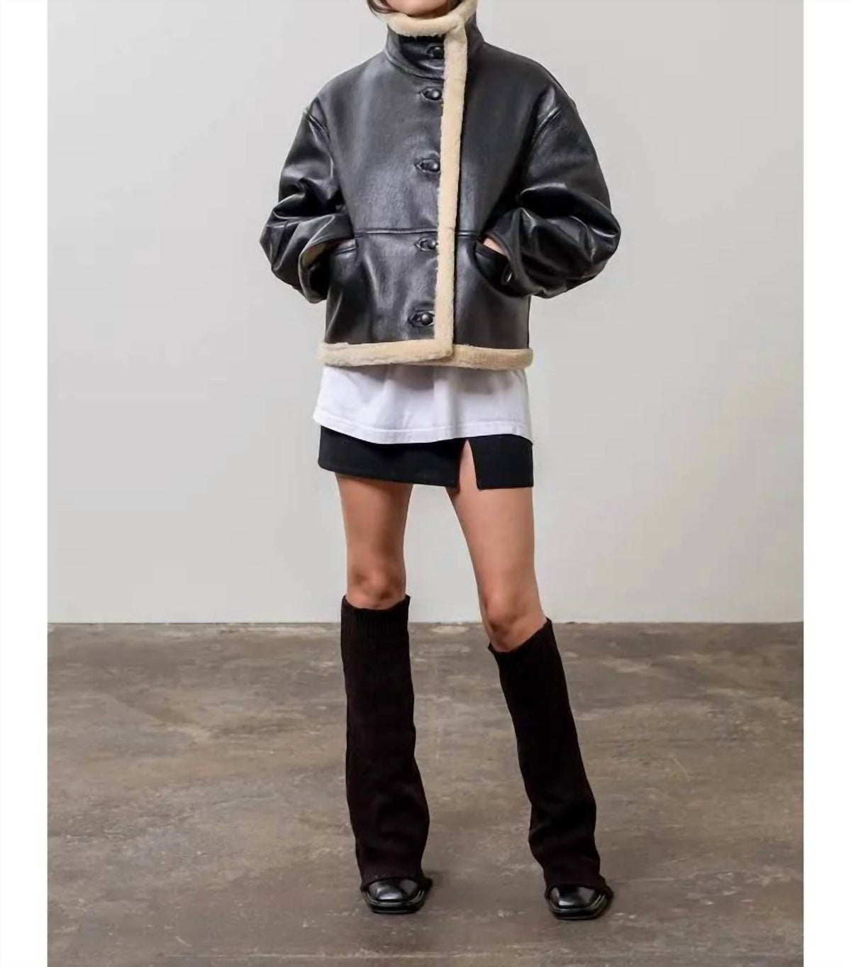 Moon River - Shearling Button Jacket