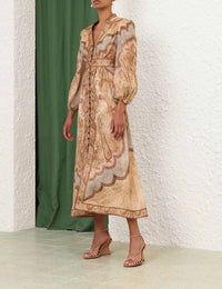 Zimmermann - Wanderlust Plunge Midi Dress