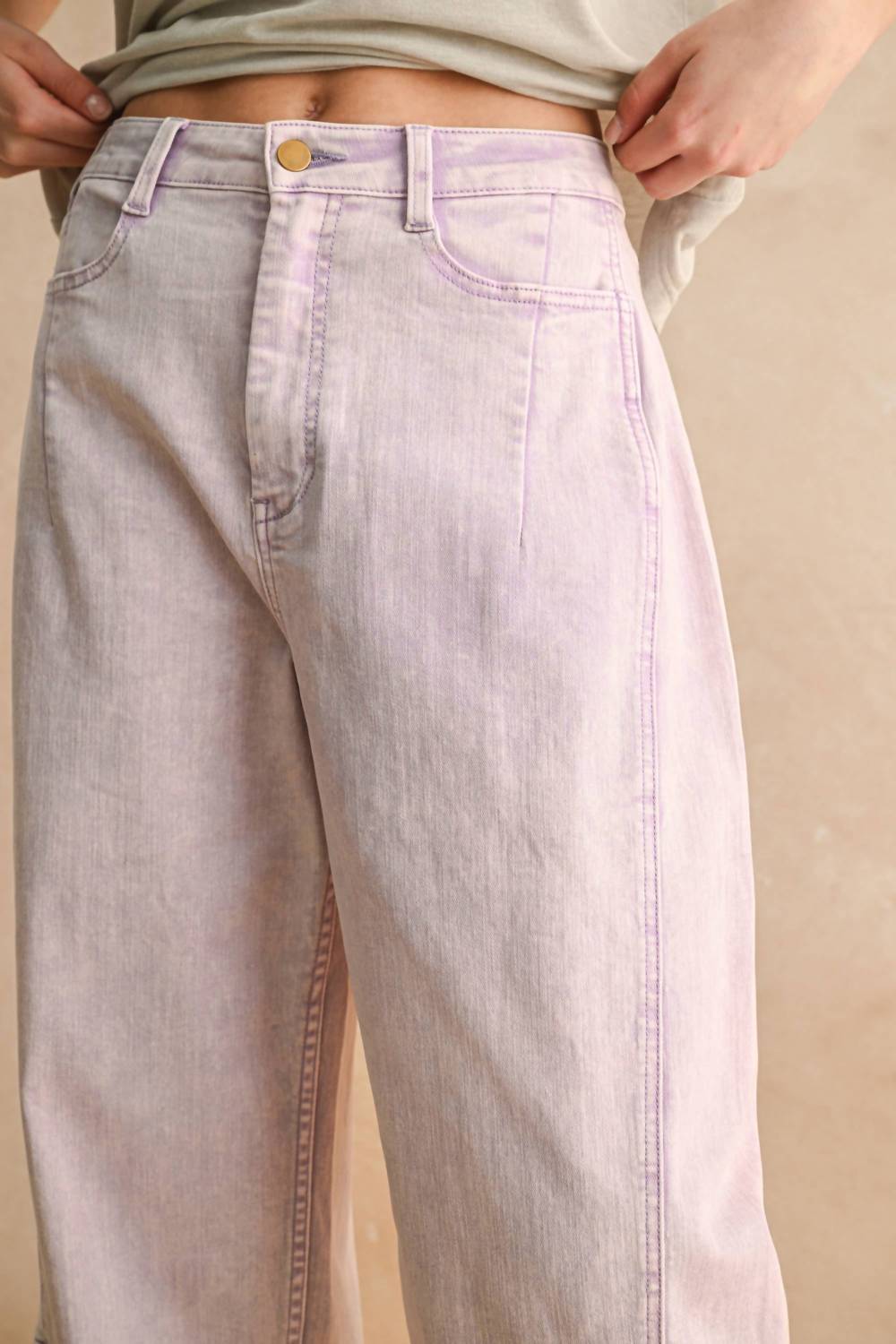 Miou Muse - Amber Barrel Denim Jeans