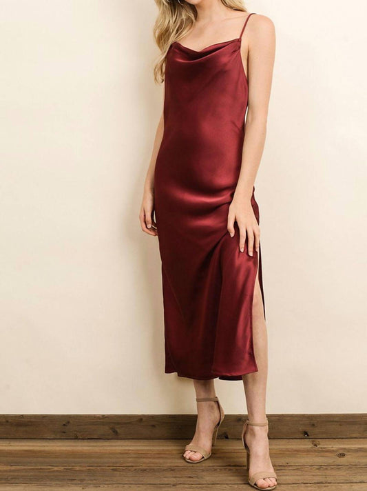 Dress Forum - Midi Satin Slip Dress