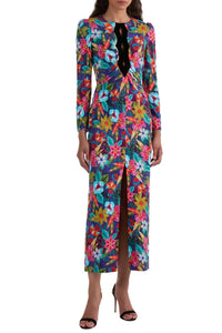 Saloni - Feminine Front Slit Jinx Dress