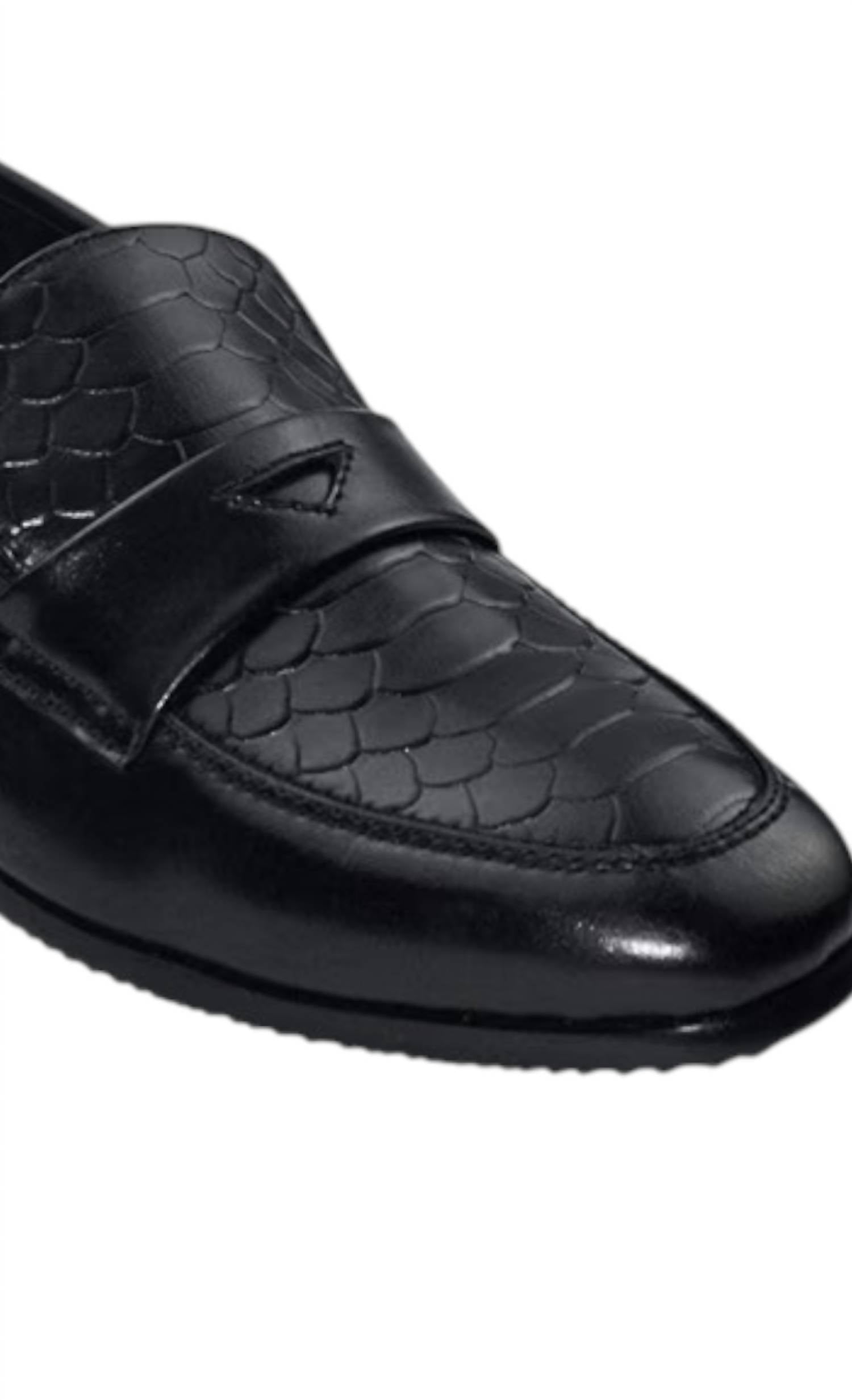 Isaac Mizrahi Live! - Women's Embossed Leather Penny Loafer