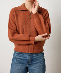 Lilla P - Zip Front Bomber Top