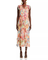 Johnny Was - Mazzy Tie Sleeveless Maxi Dress