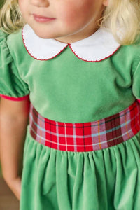 The Beaufort Bonnet Company - Girl's Wilson Pier Plaid Cindy Lou Sash Dress