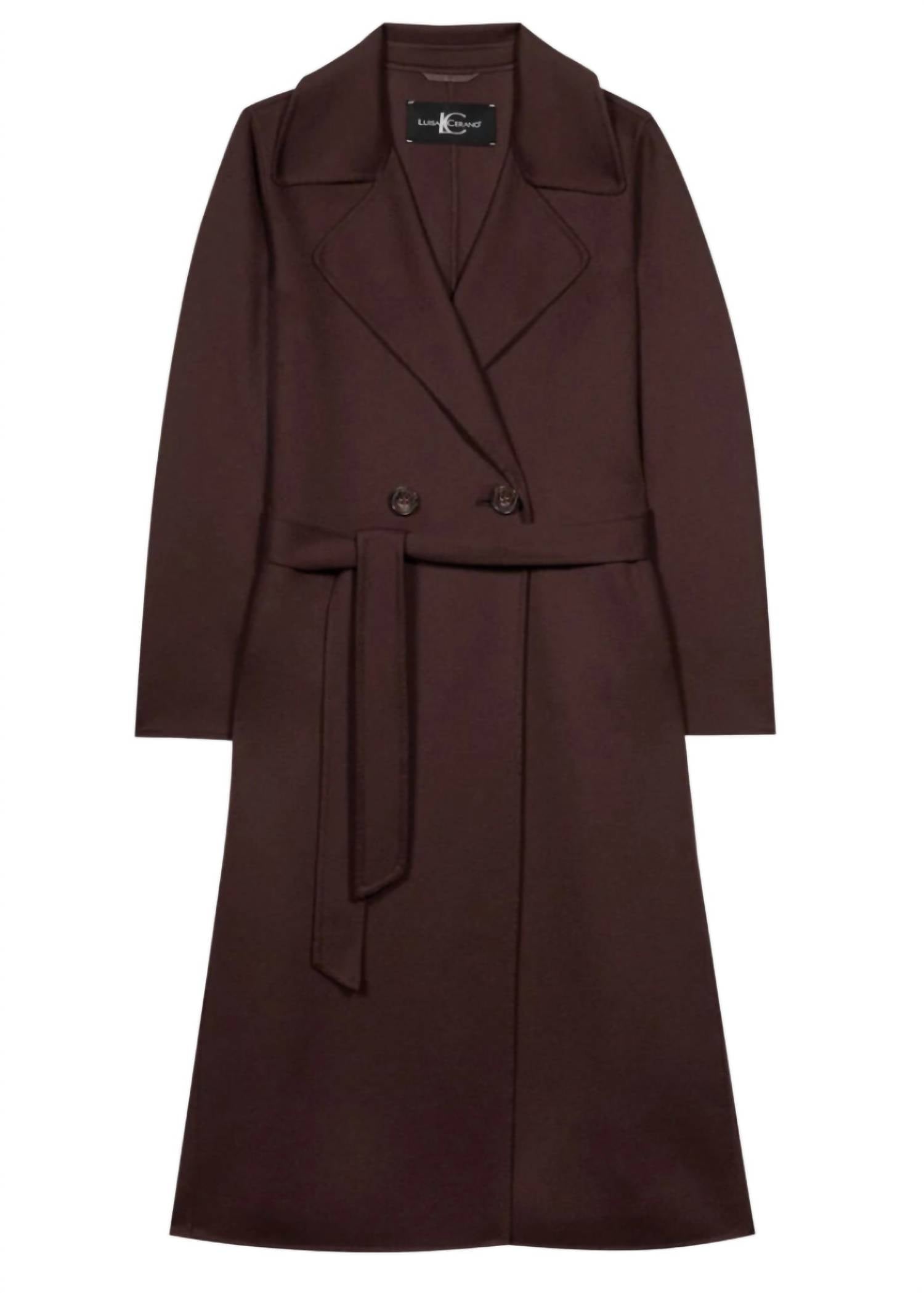 Luisa Cerano - Double-face Coat With Belt