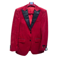 MAZARI Men's Fashion Blazer in red - men's jacket