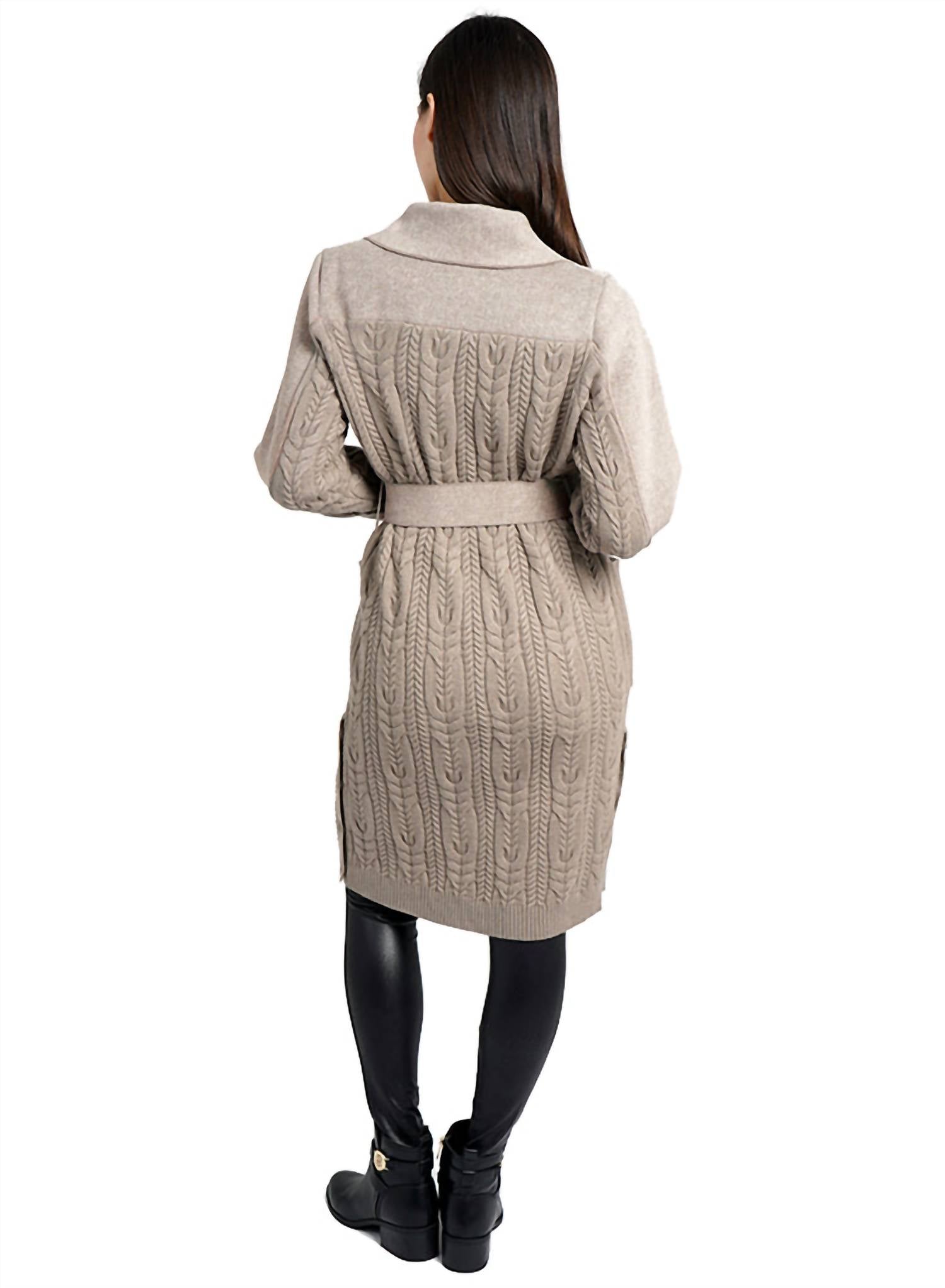 Love Token - Callie Long Sleeve Sweater Coat