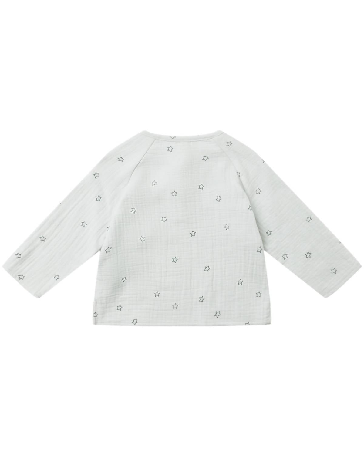 Quincy Mae Kid's Zion Shirt And Woven Pant Set in twinkle - item - detail view