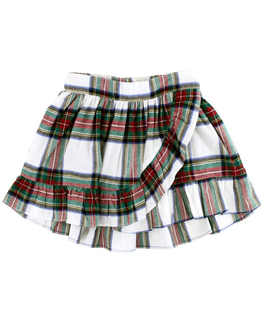 Rufflebutts - Girl's Good Tidings Wrap Skirt