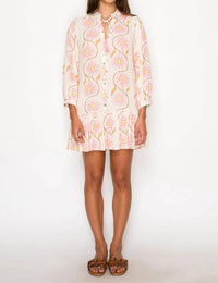Meet Me In Santorini - Swirl Short Dress