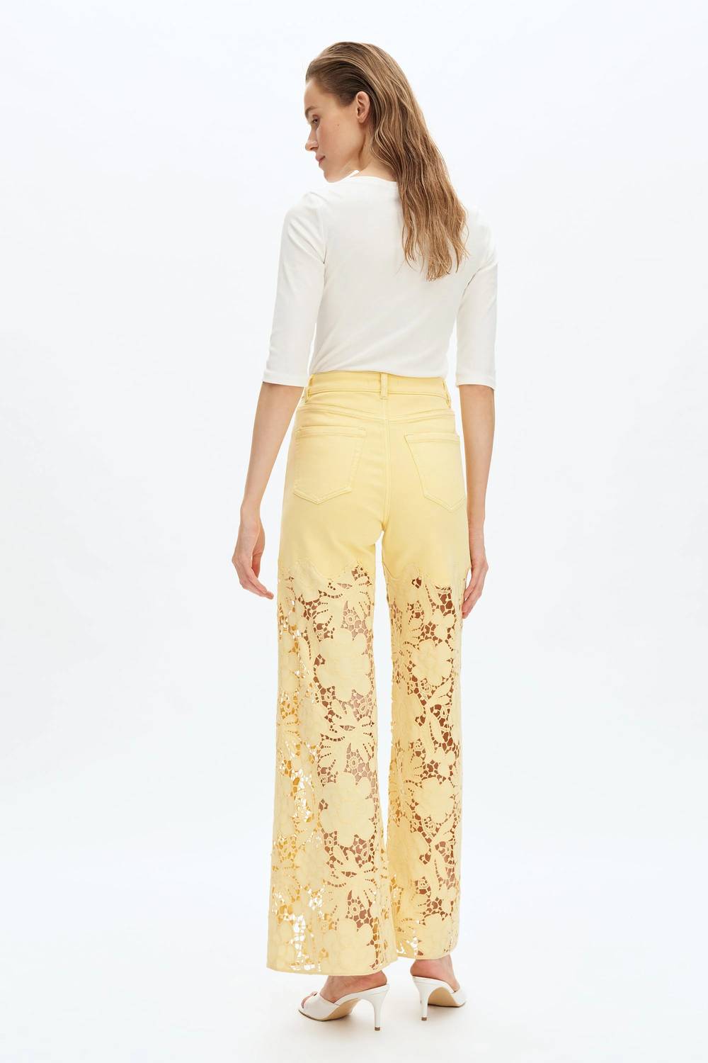 Bayeas - Flora High Rise Wide Leg Jeans