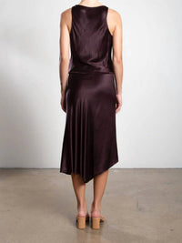 Pharaoh Samara Skirt in vintage satin - women's skirt - detail view