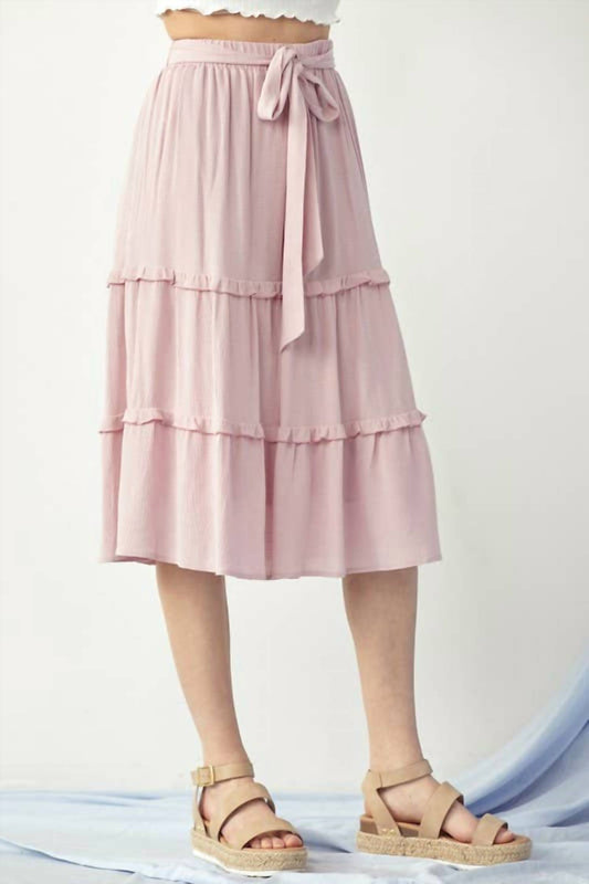 Doe And Rae - Waist Band Ruffle Skirt
