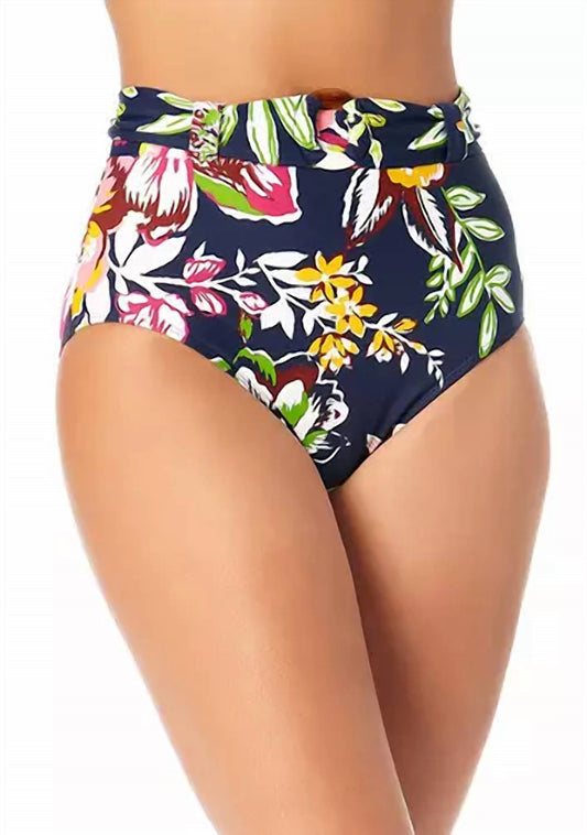 Anne Cole - Belted High Waist Swim Bottoms